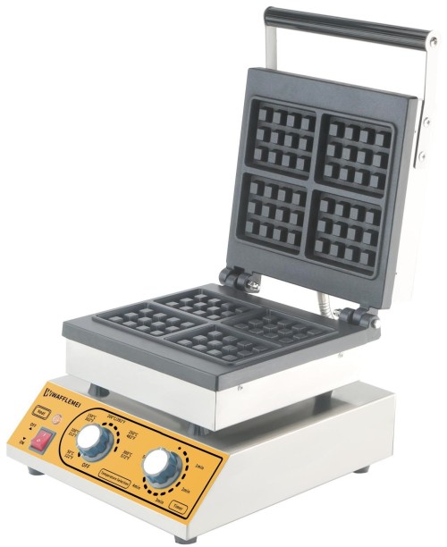 Four-piece square waffle machine