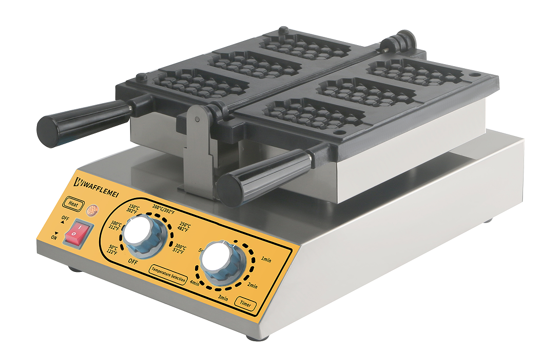 Three-piece square waffle machine