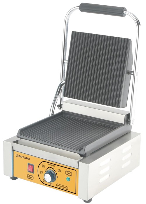 Whole pit single pressure plate grill