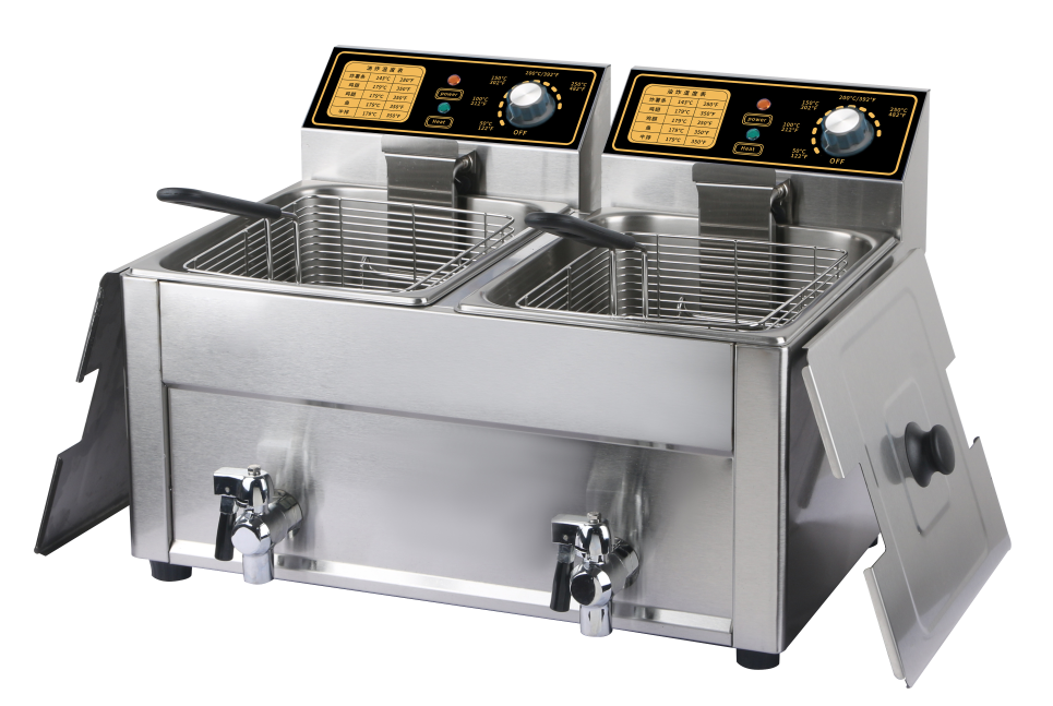 Twin cylinder 6L/8Lelectric fryer